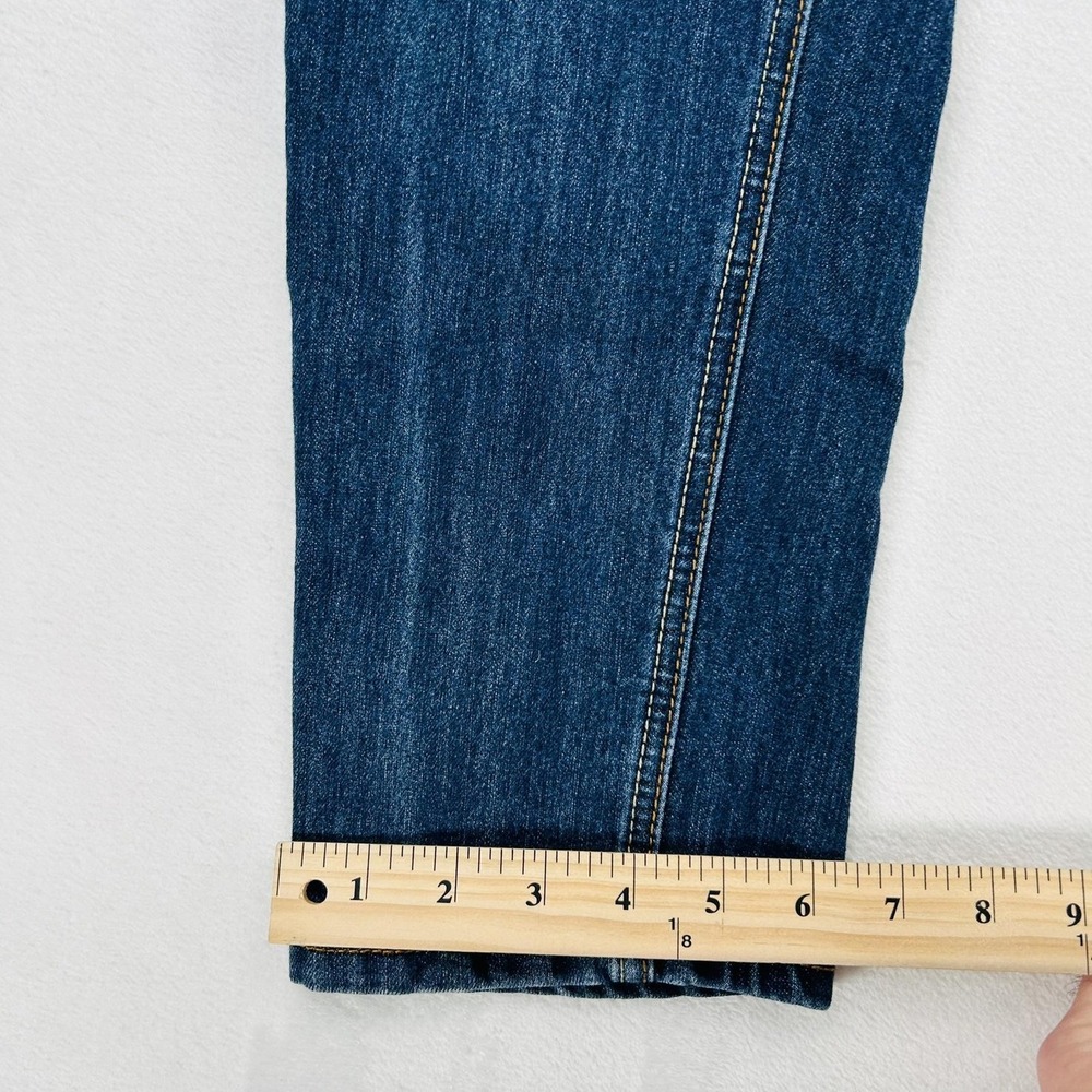 Bongo Jeans Juniors 11 30x26 Blue Mid Rise Straight Dark Wash Stretch Denim - Picture 6 of 16